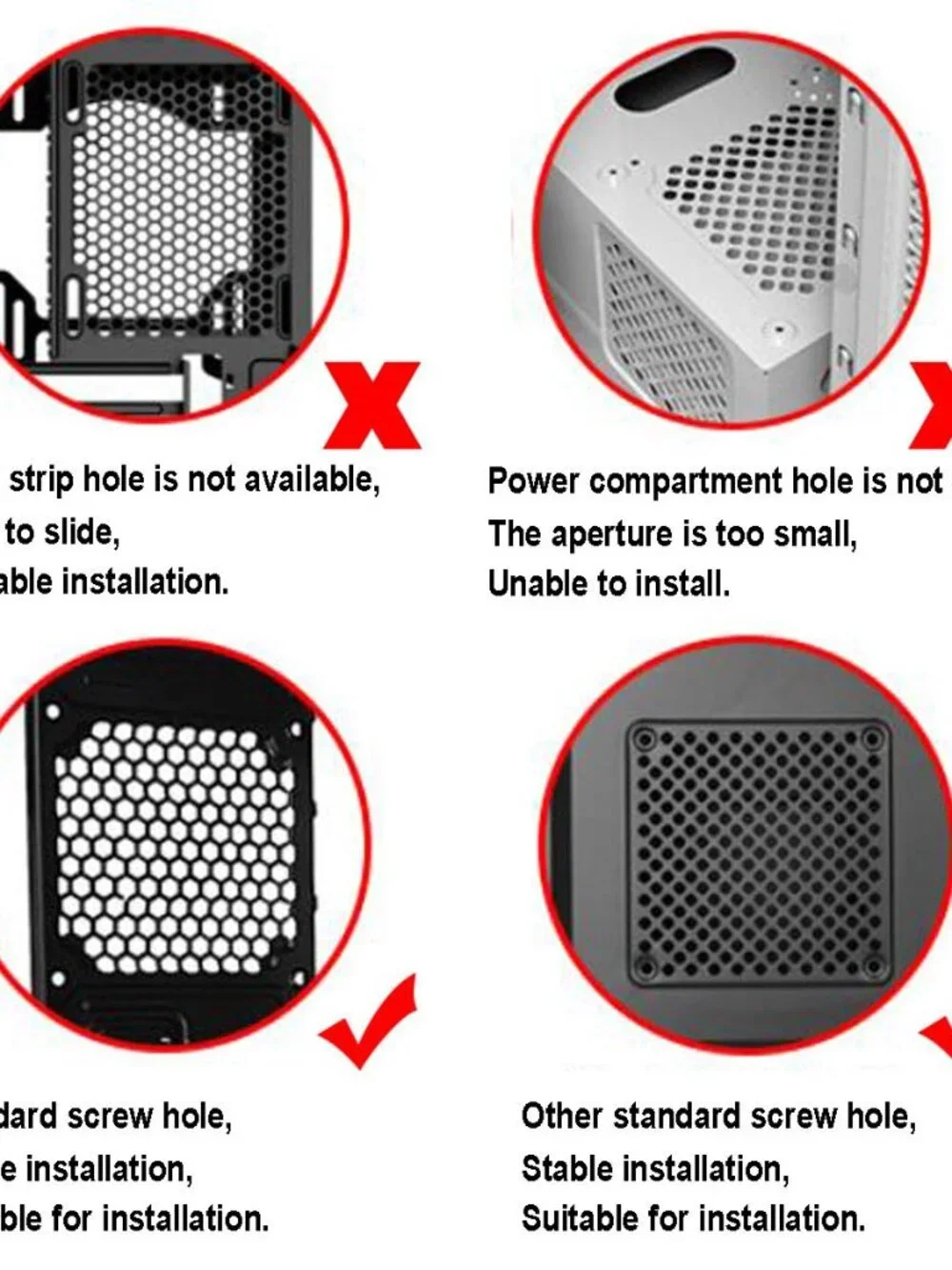 20PCS PC Case Fans Computer Cooling Fan Mount Screws, CPU Fan Mounting Pin Rivet